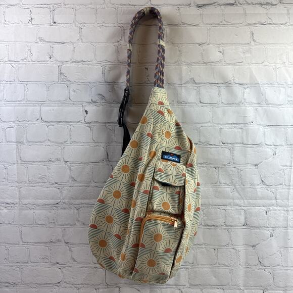 KAVU Rope Crossbody‎ Bag ~ Sunsets Forever ☀️ Rare Pattern - Picture 1 of 10